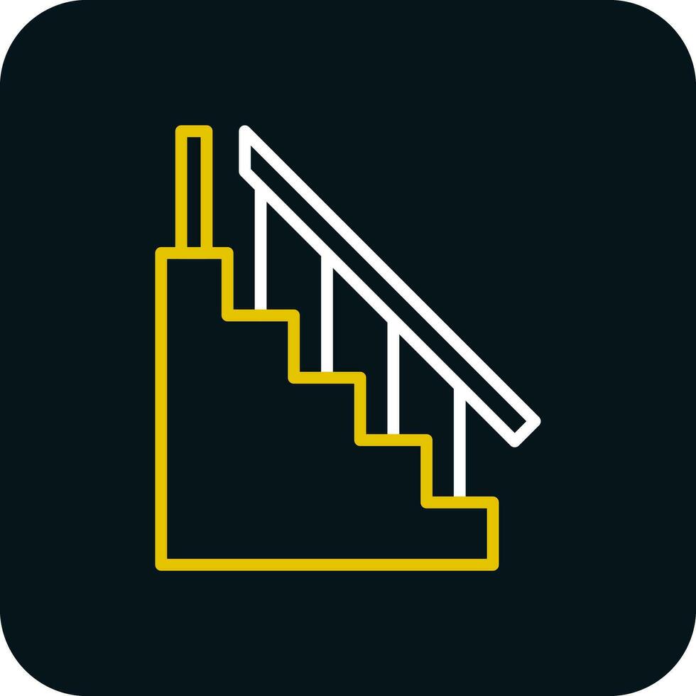 diseño de icono de vector de escalera