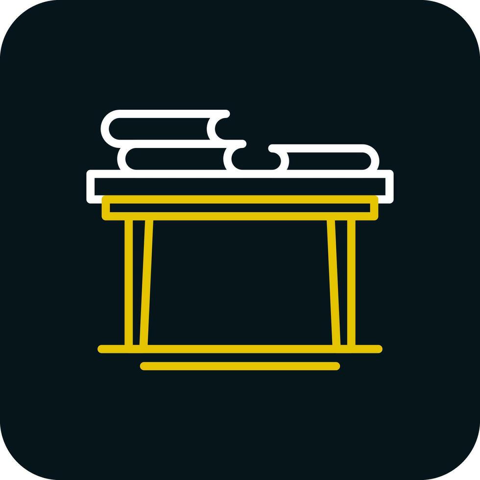 Book Table Vector Icon Design