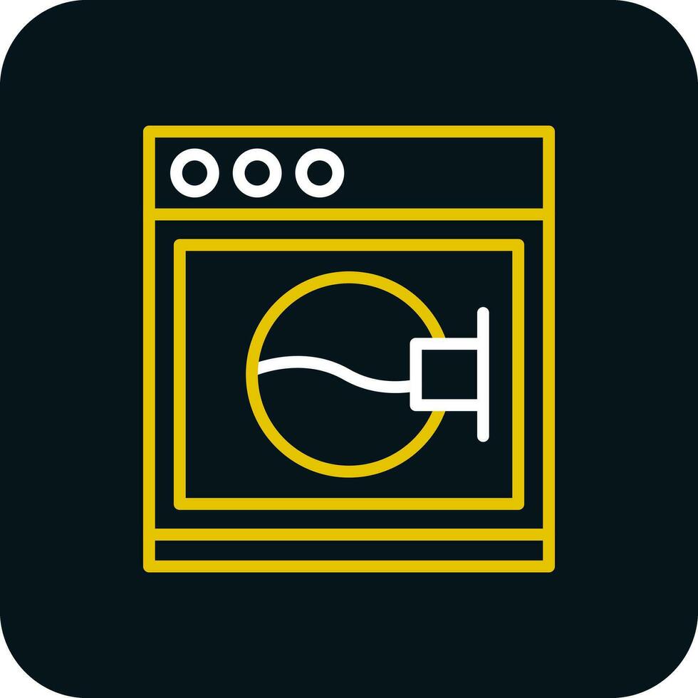 Washing Machine Vector Icon Design