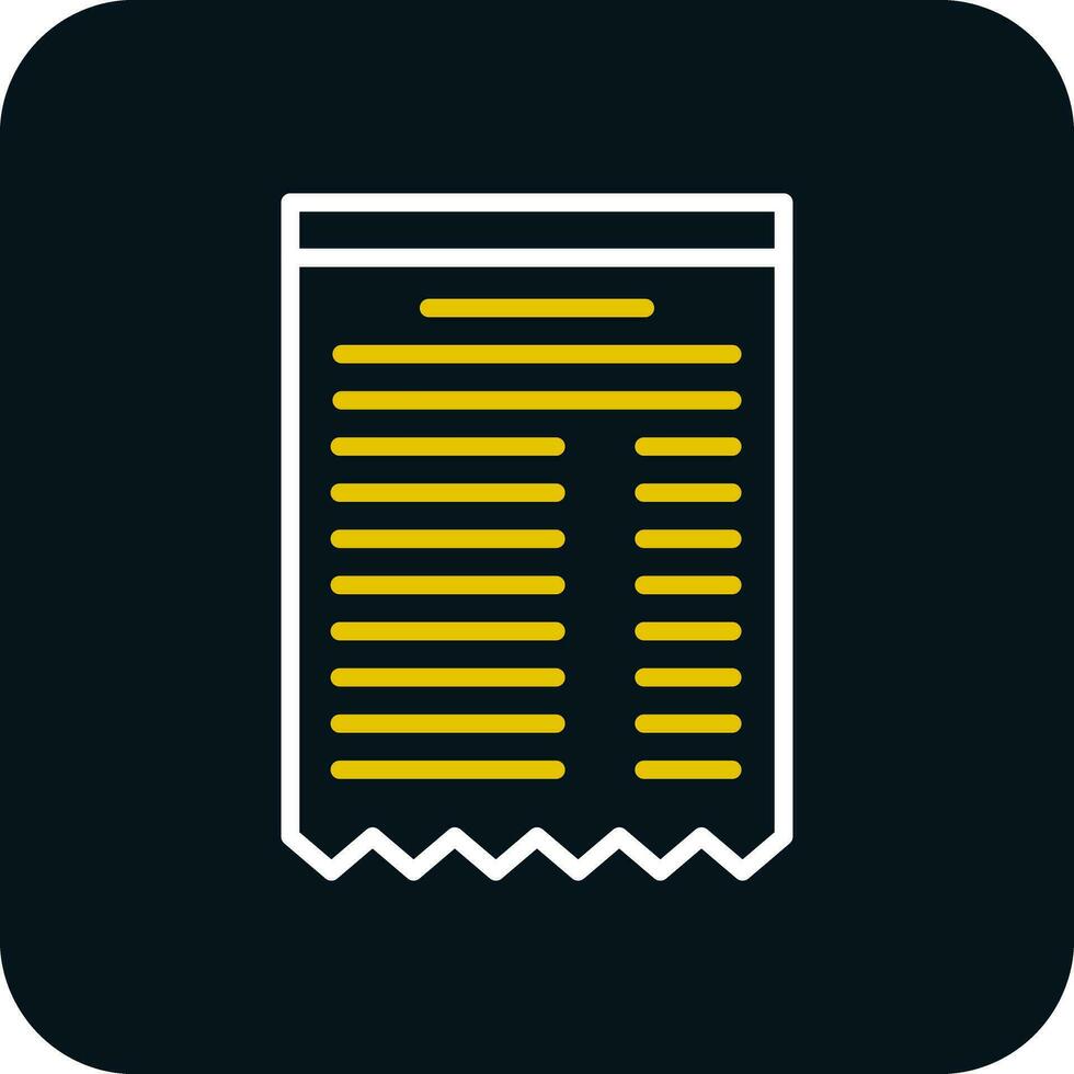Receipt Vector Icon Design