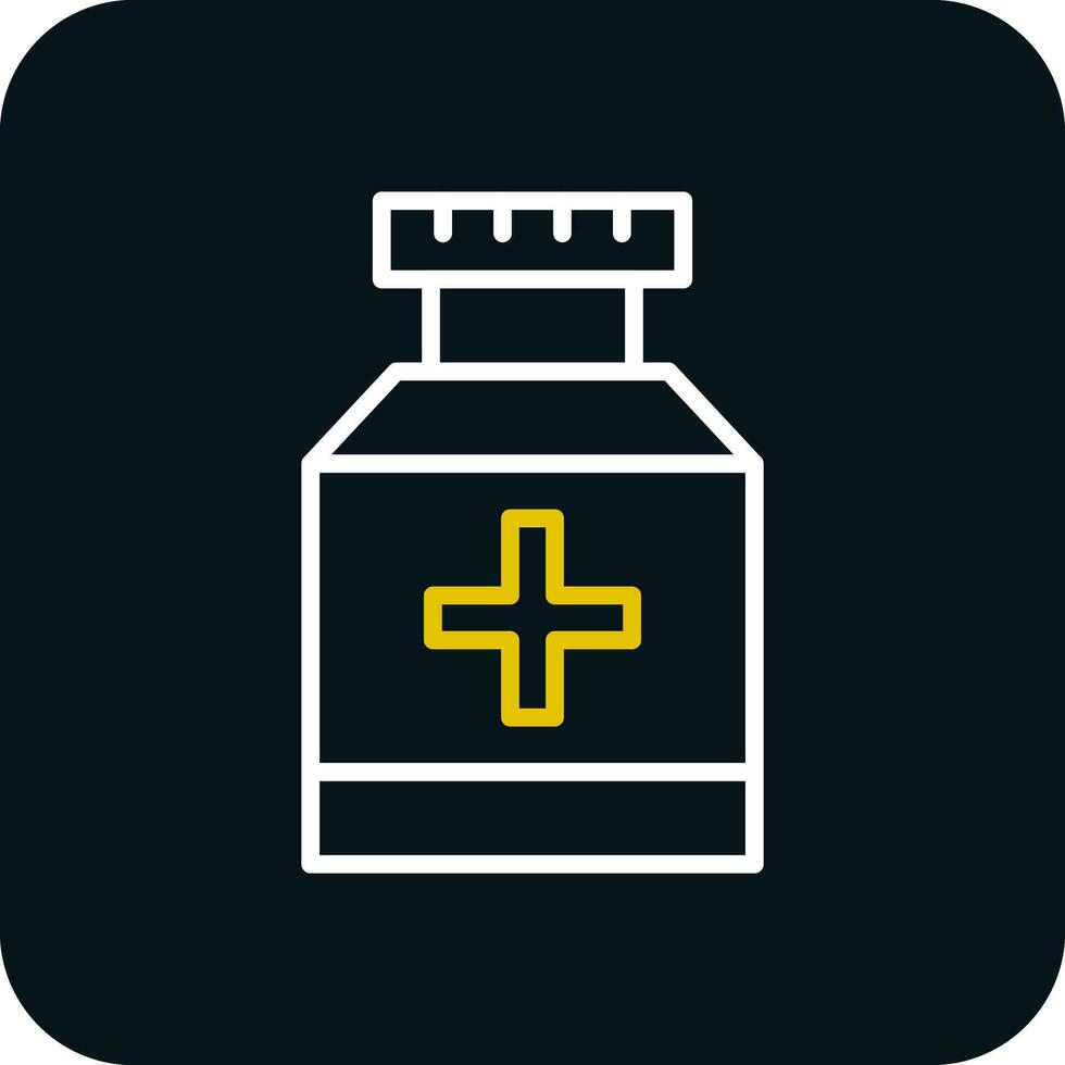 Pill jar Vector Icon Design