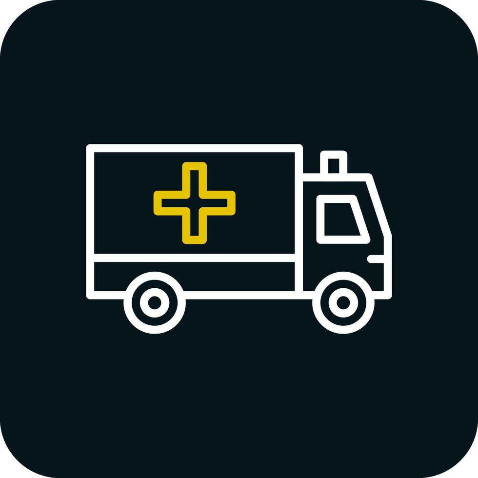 Ambulance Vector Icon Design