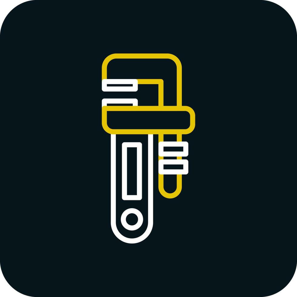 Pipe wrench Vector Icon Design