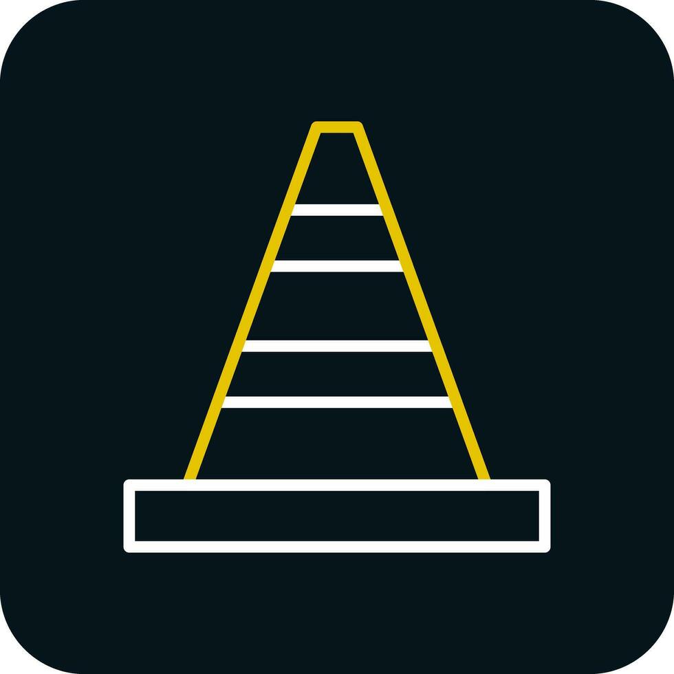 Traffic cone Vector Icon Design