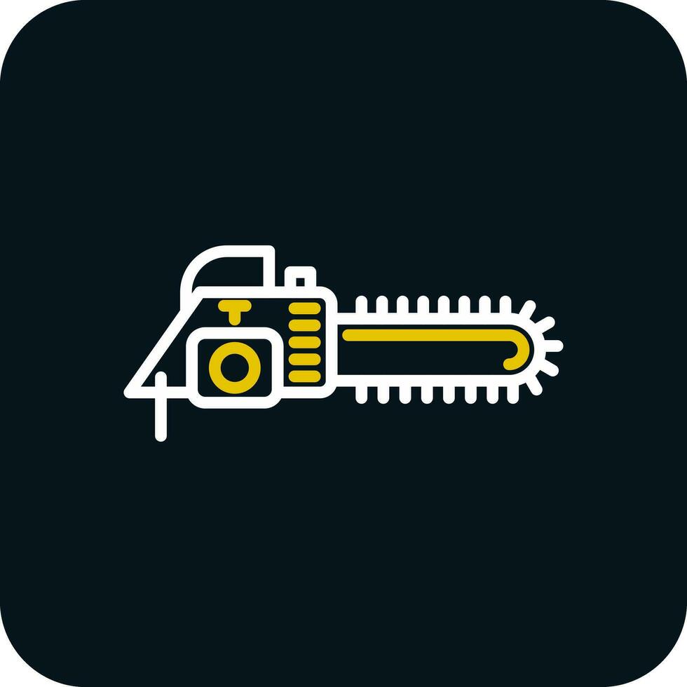 Chain saw Vector Icon Design