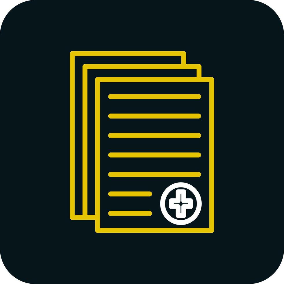 Medical report Vector Icon Design