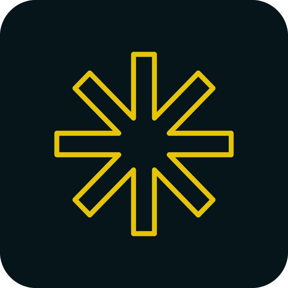 Asterisk Vector Icon Design