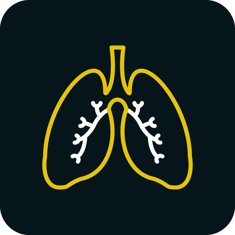 Lungs Vector Icon Design