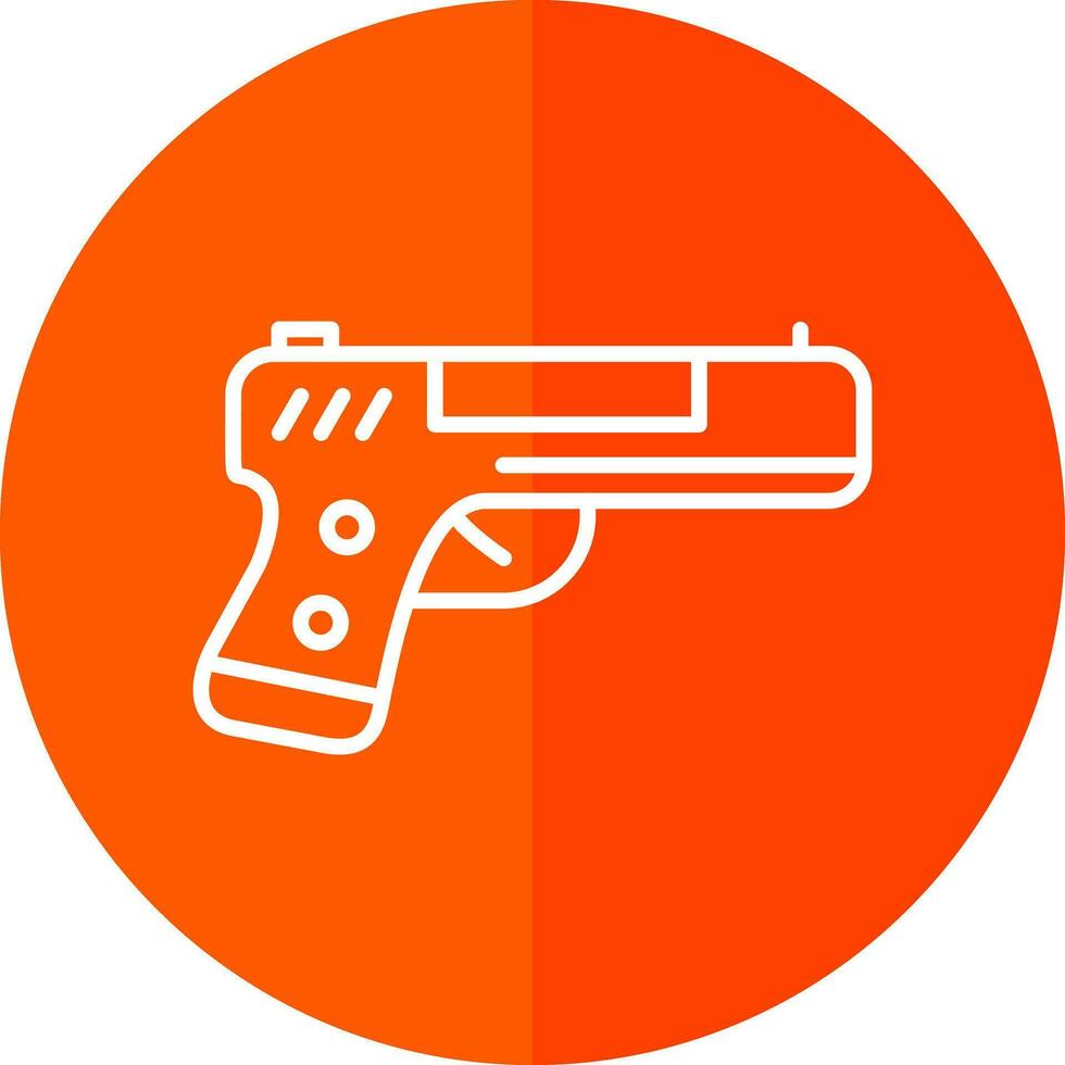 Handgun Vector Icon Design