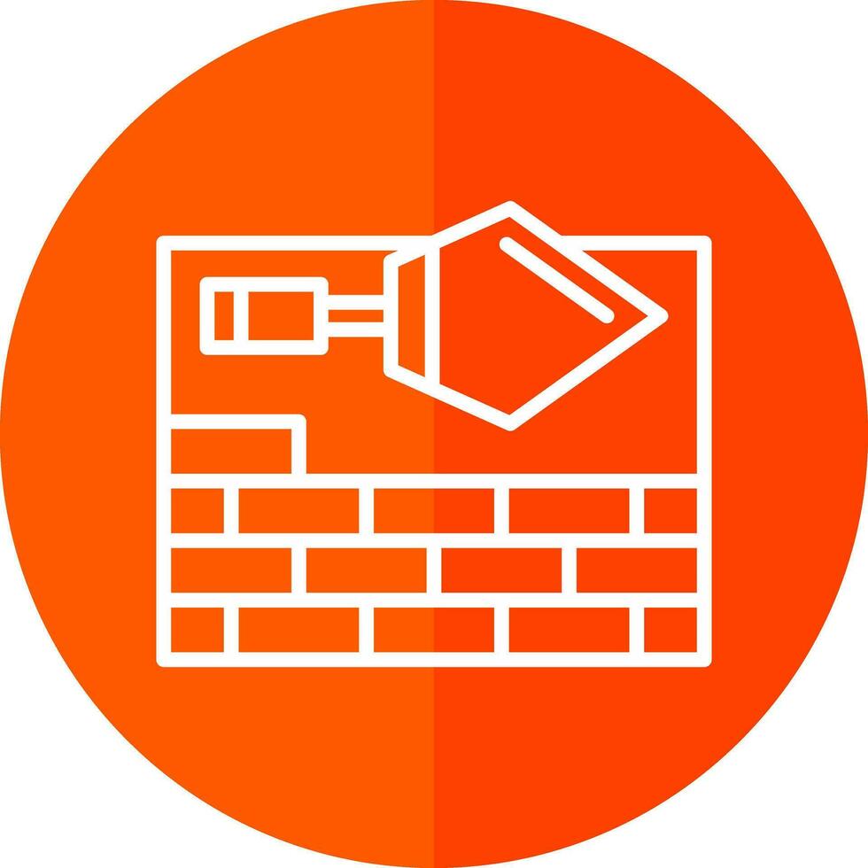 Brick Plastering Vector Icon Design