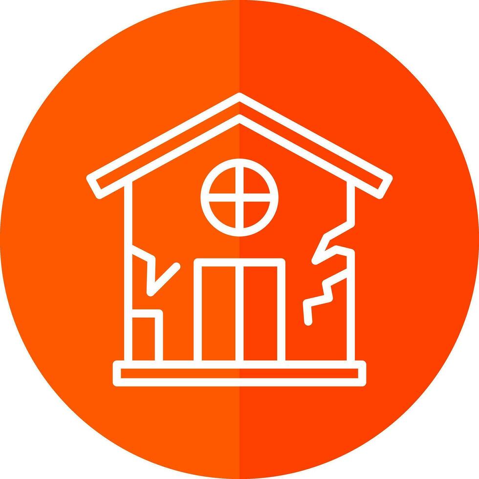 Damage House Vector Icon Design