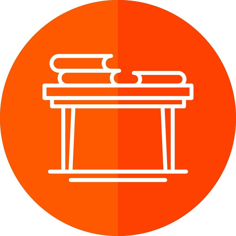 Book Table Vector Icon Design