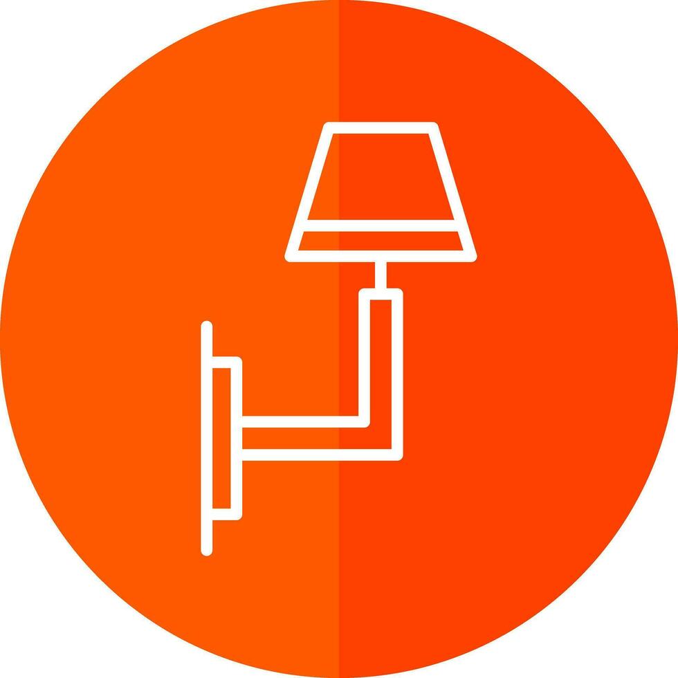 Wall Light Vector Icon Design
