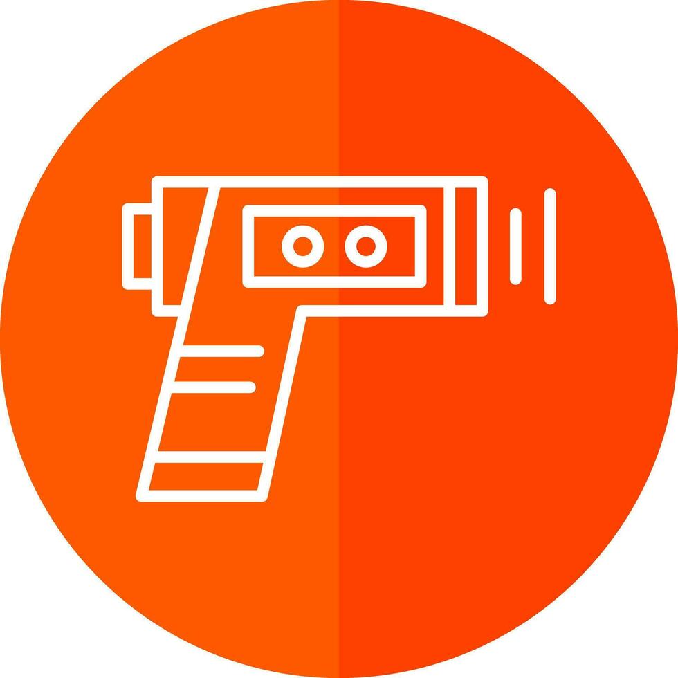 Thermometer gun Vector Icon Design