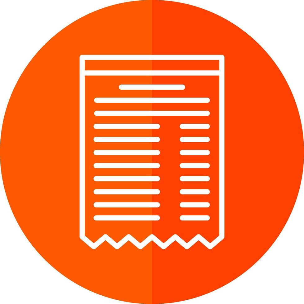 Receipt Vector Icon Design