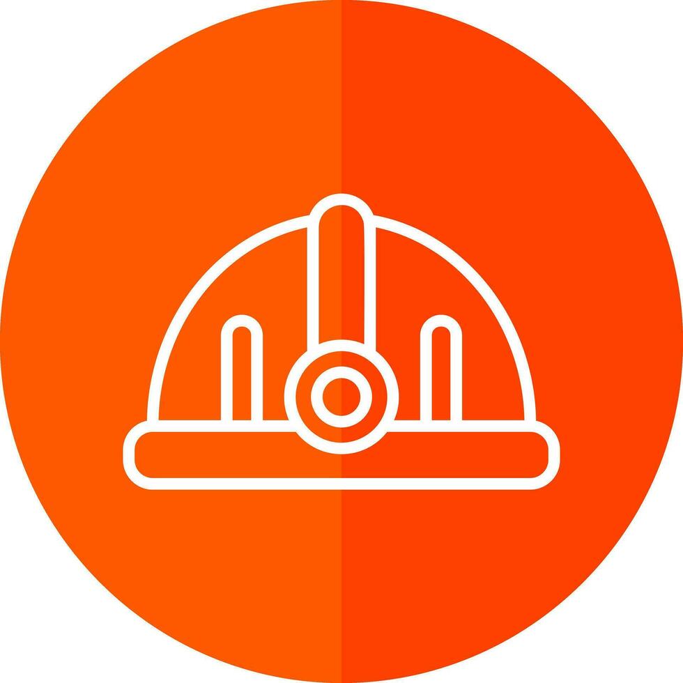 Torch helmet Vector Icon Design