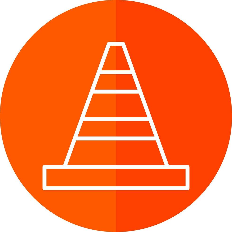 Traffic cone Vector Icon Design