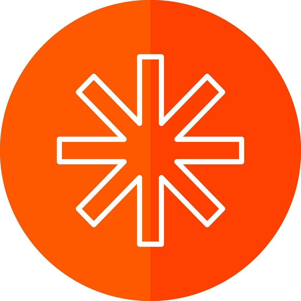 Asterisk Vector Icon Design