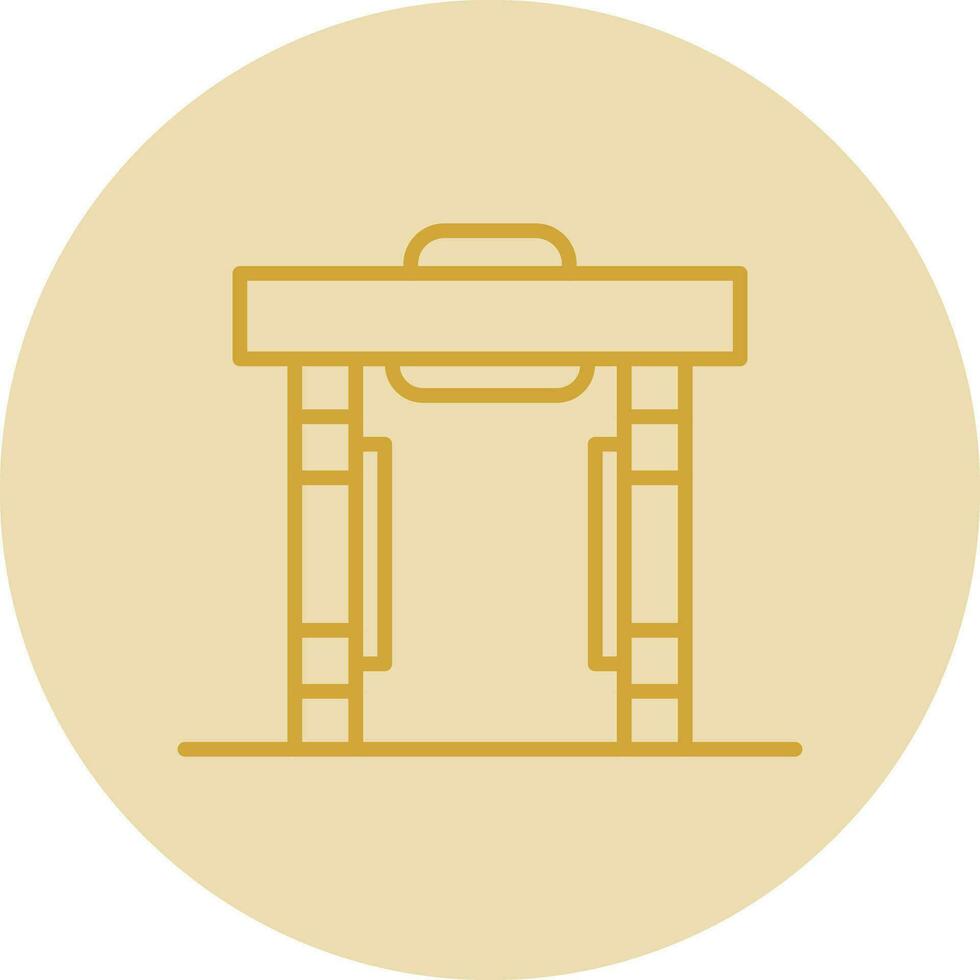 Metal detector Vector Icon Design