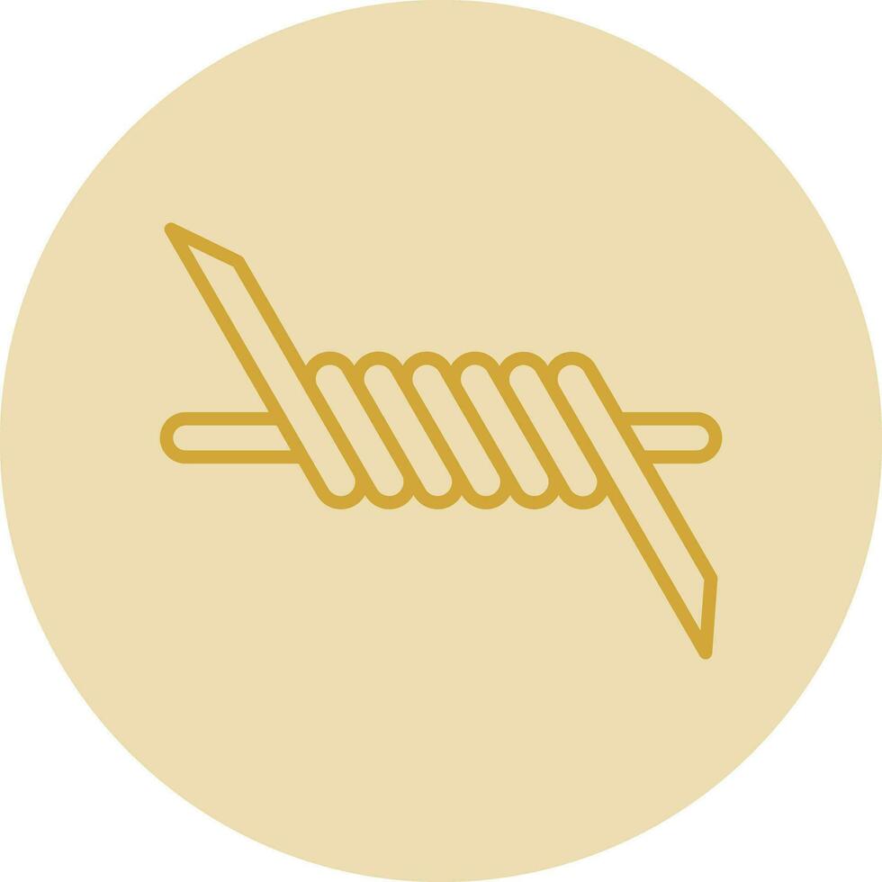 diseño de icono de vector de alambre de púas