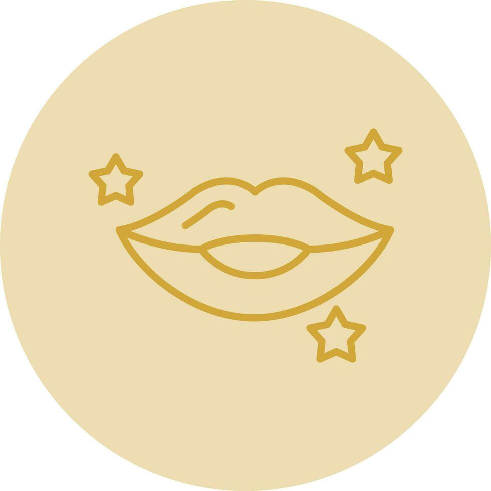 Lips Vector Icon Design