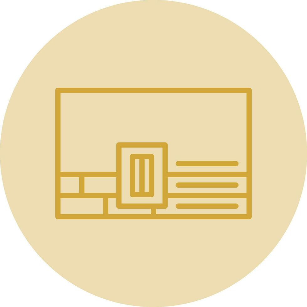 Wall Plastering Vector Icon Design