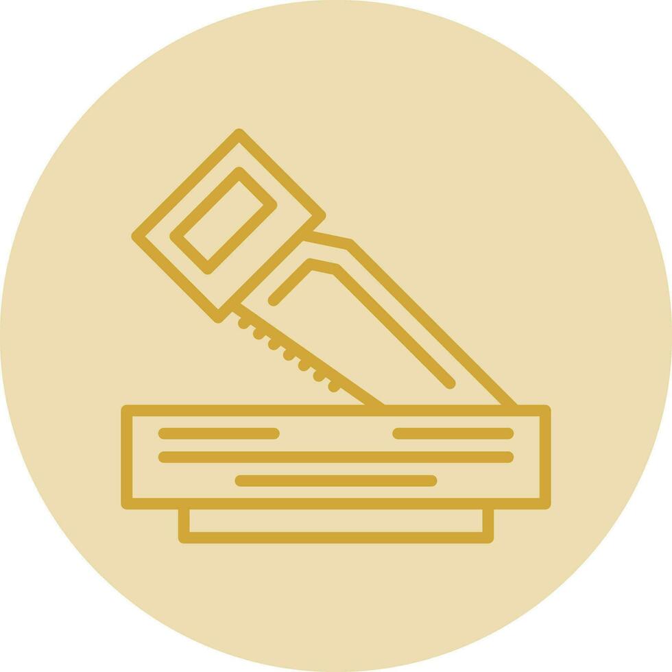 Wood Cuttor Vector Icon Design