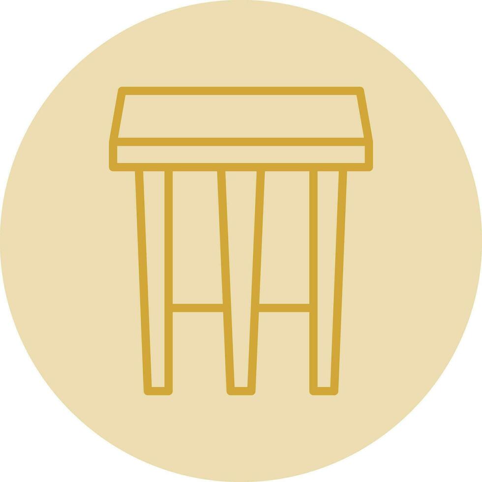 Stool Vector Icon Design