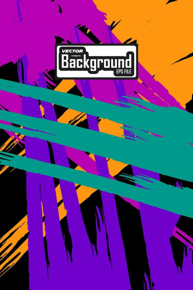 Abstract colorful background with grunge texture vector