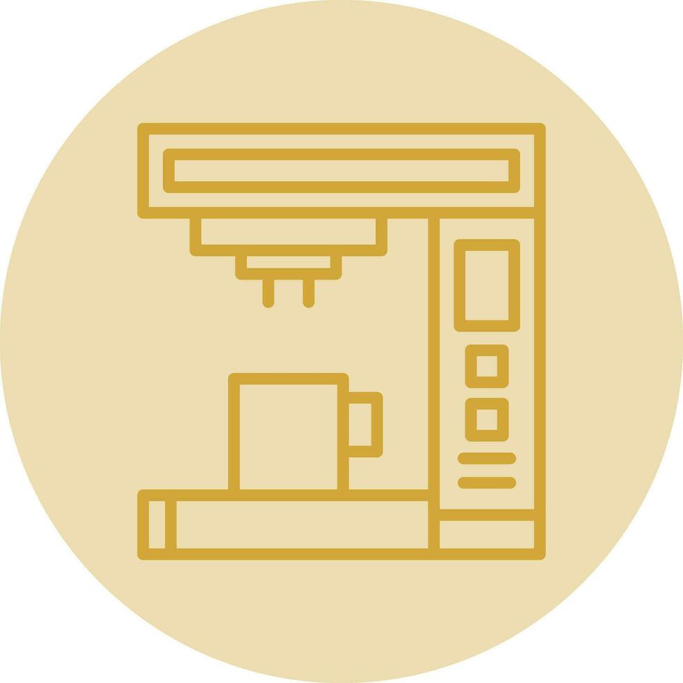 Coffee Machine Vector Icon Design