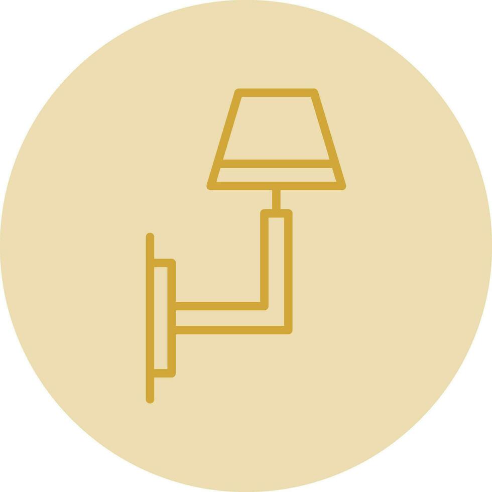 Wall Light Vector Icon Design