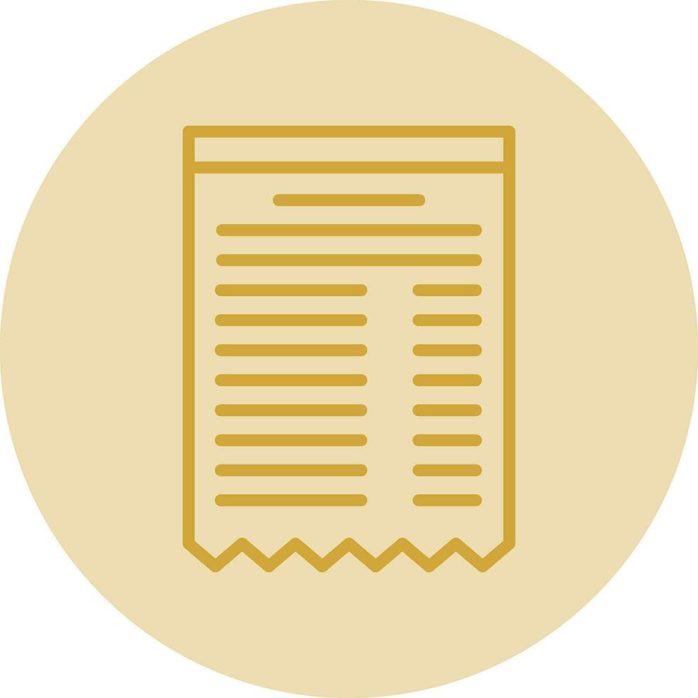 Receipt Vector Icon Design