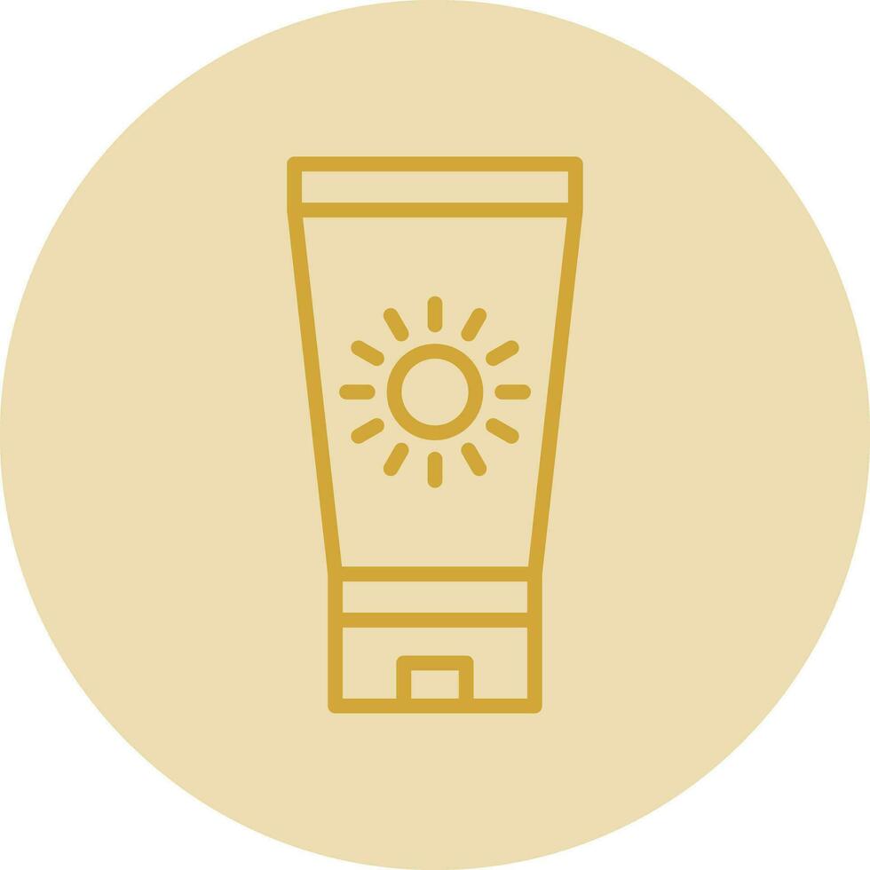 Sun block Vector Icon Design