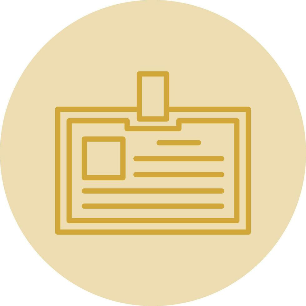 Identification card Vector Icon Design