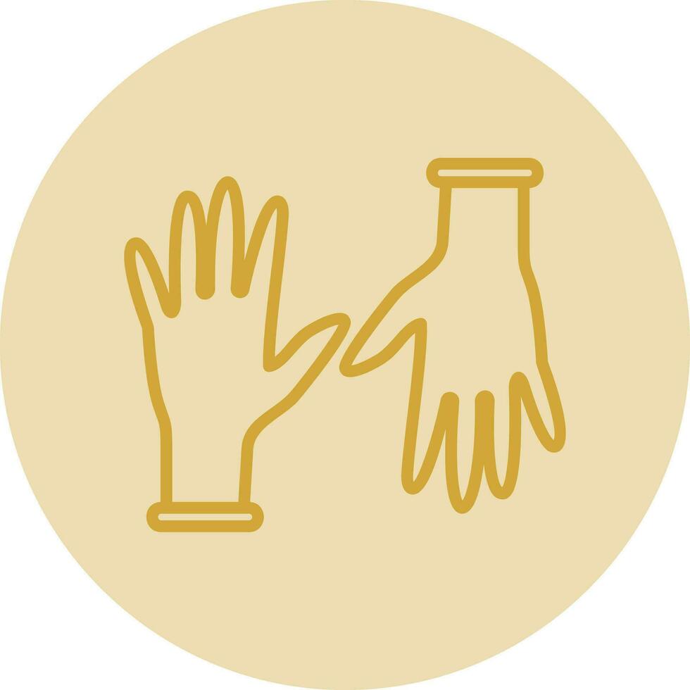 guantes, vector, icono, diseño vector