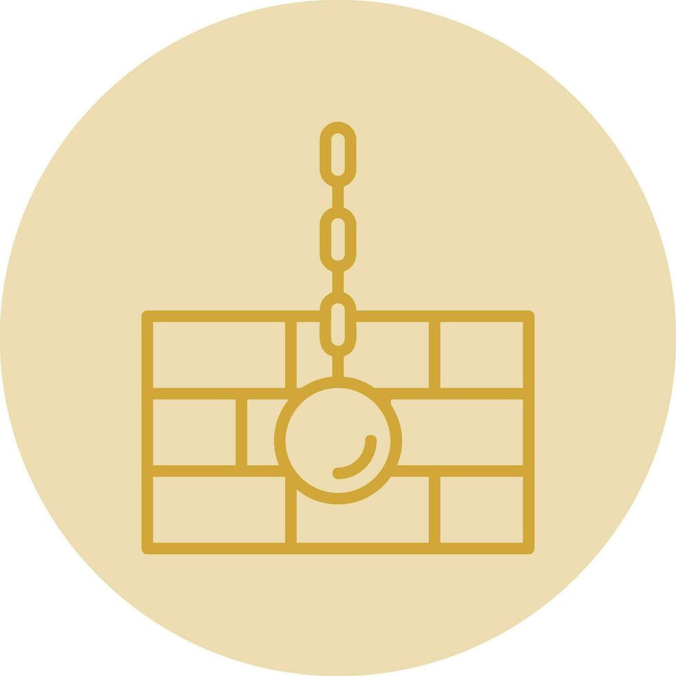 Wrecking ball Vector Icon Design