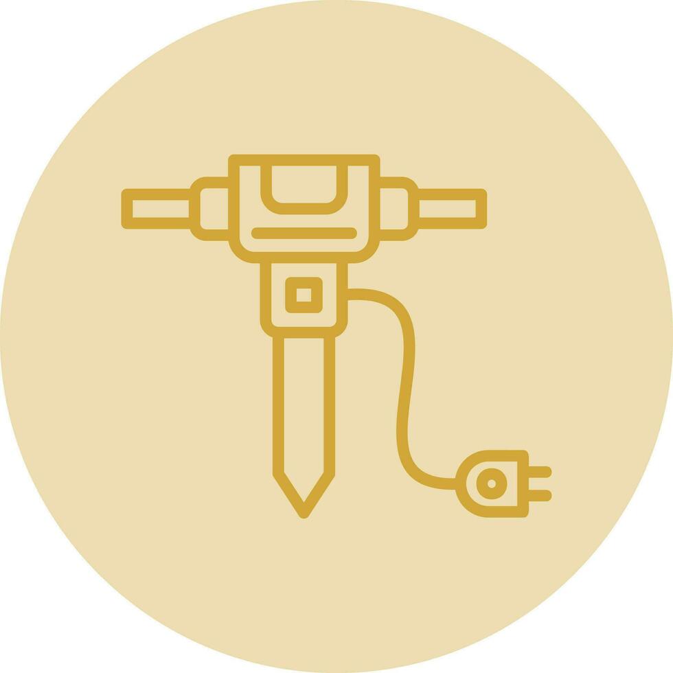 Jackhammer Vector Icon Design
