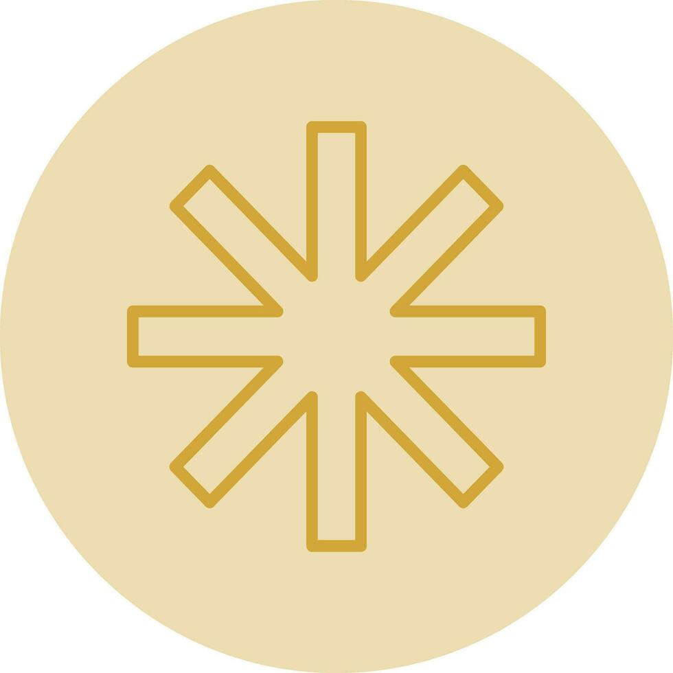 Asterisk Vector Icon Design