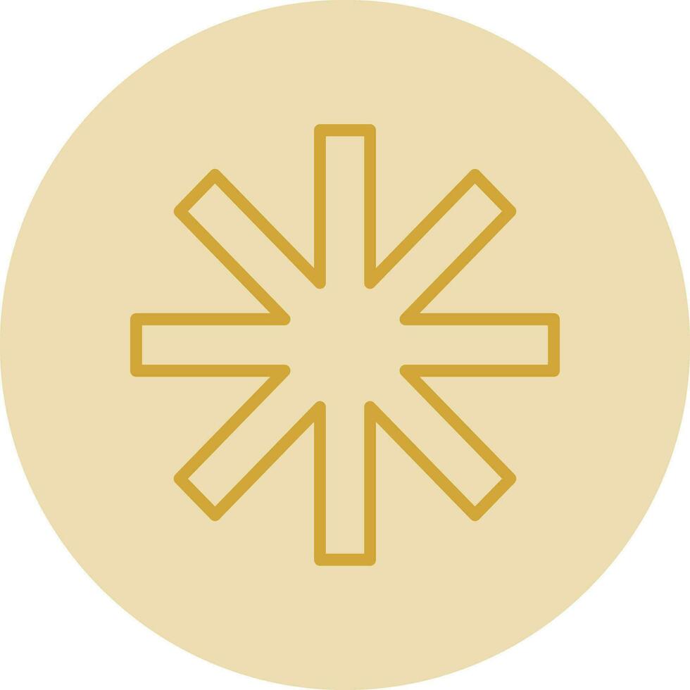 Asterisk Vector Icon Design