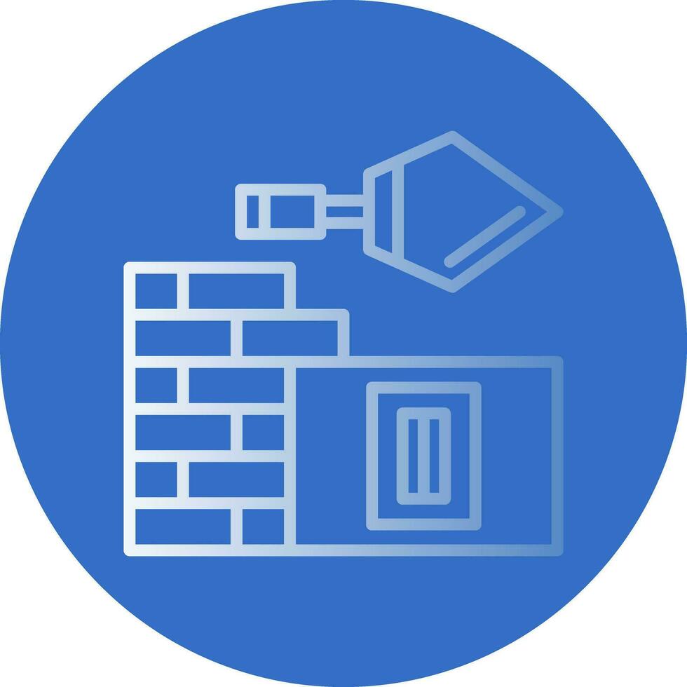Plastering on wall Vector Icon Design