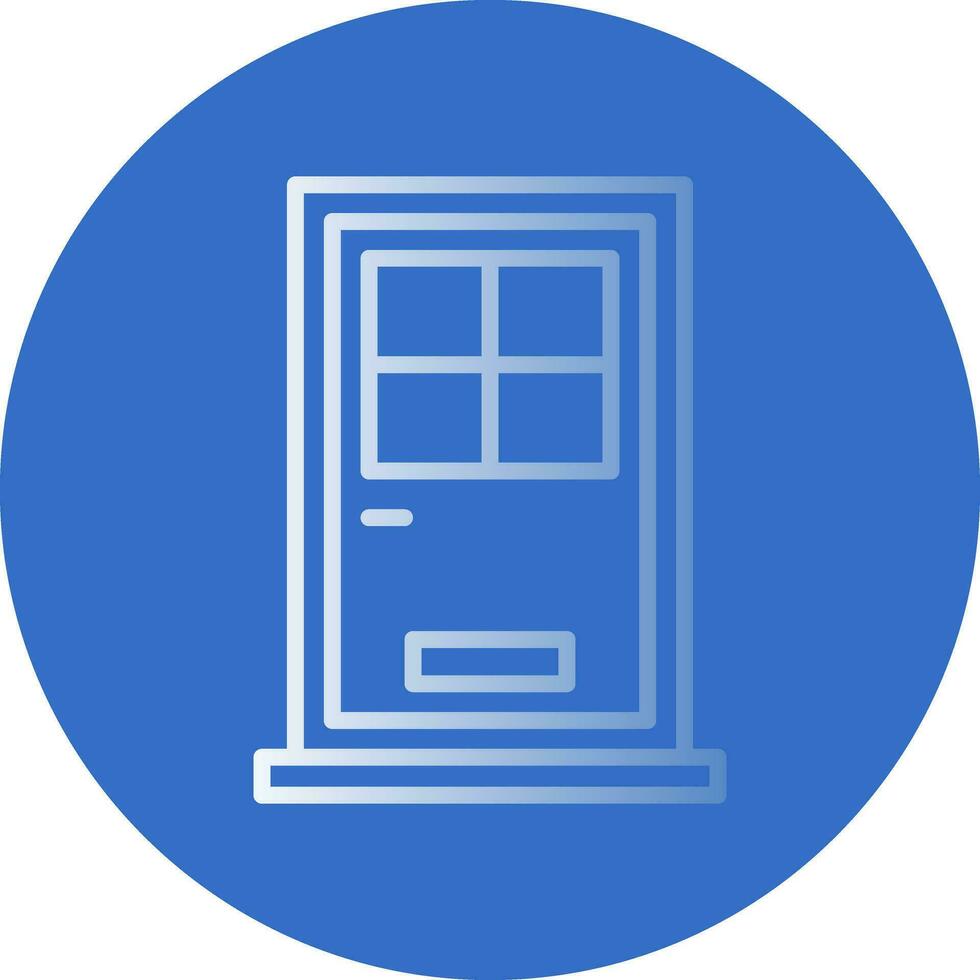 Front Door Vector Icon Design
