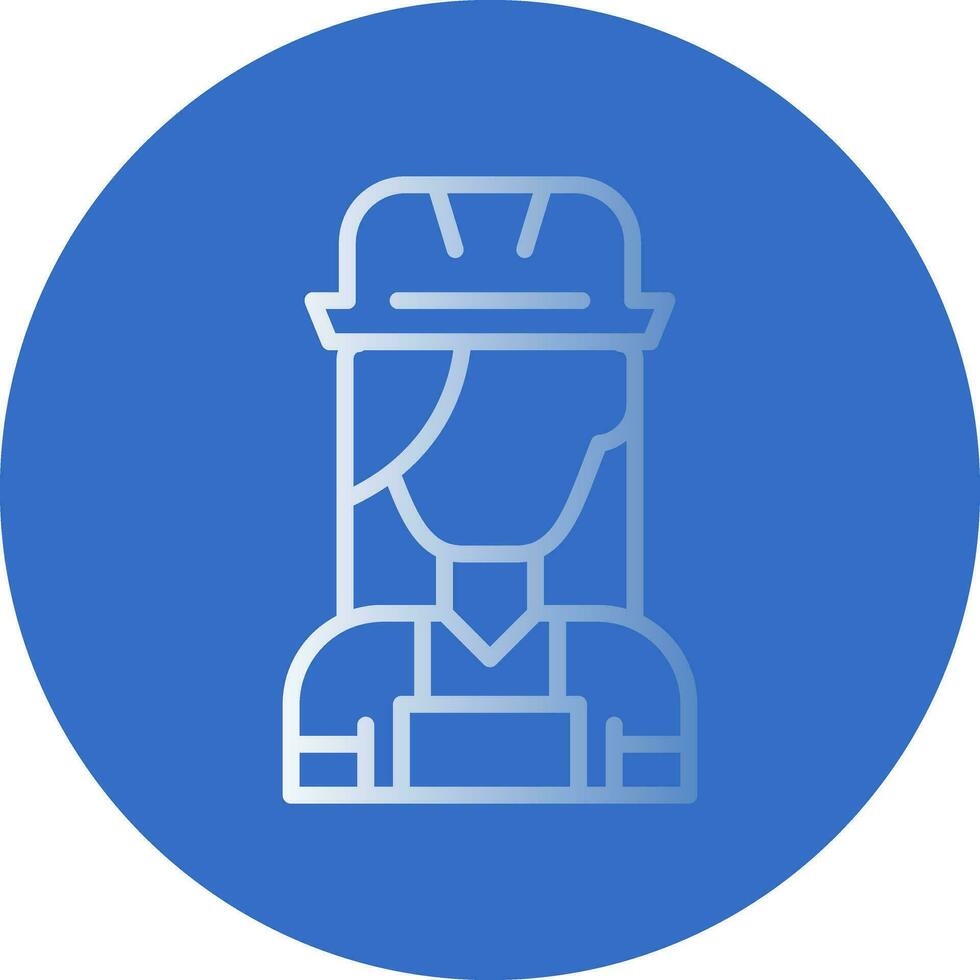 Female Worker Vector Icon Design