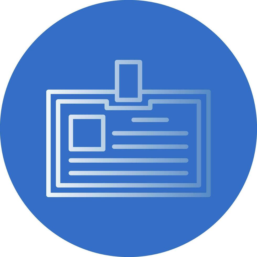 Identification card Vector Icon Design