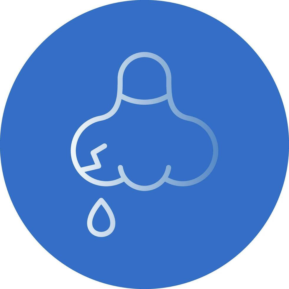 Nose bleeding Vector Icon Design