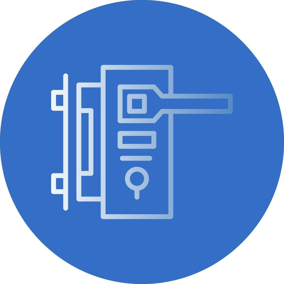 Door handle Vector Icon Design