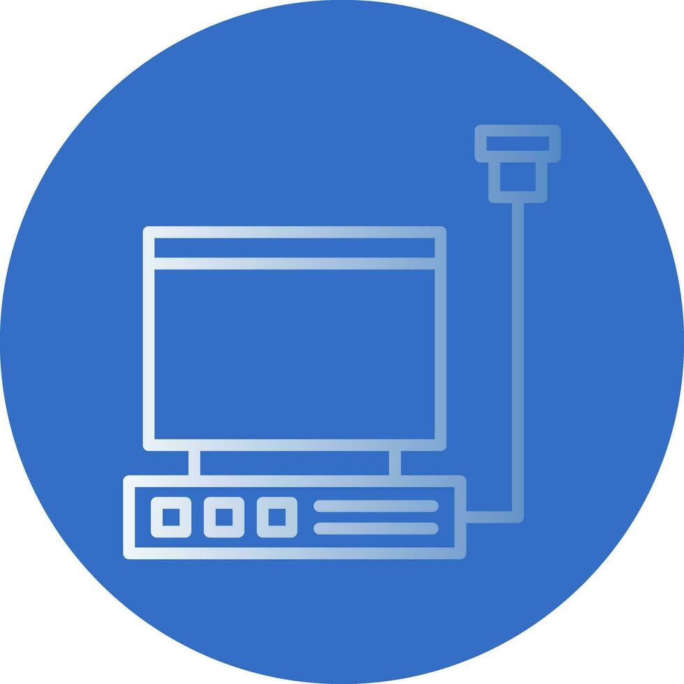 Ultrasound machine Vector Icon Design