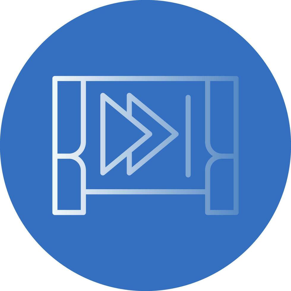 Step forward Vector Icon Design