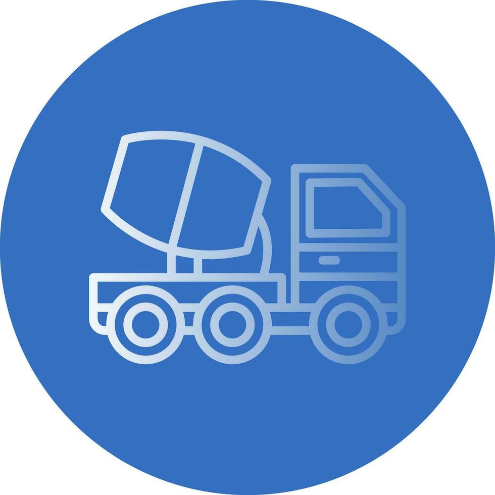 Cemment truck Vector Icon Design