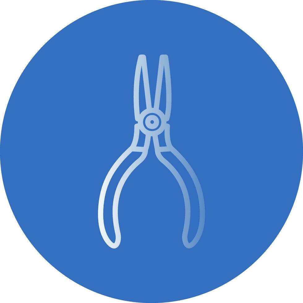 Needle nose pliers Vector Icon Design