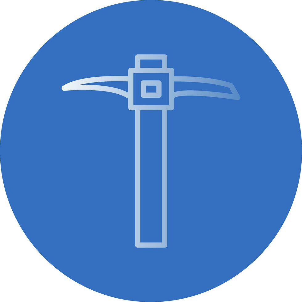 Pickaxe Vector Icon Design